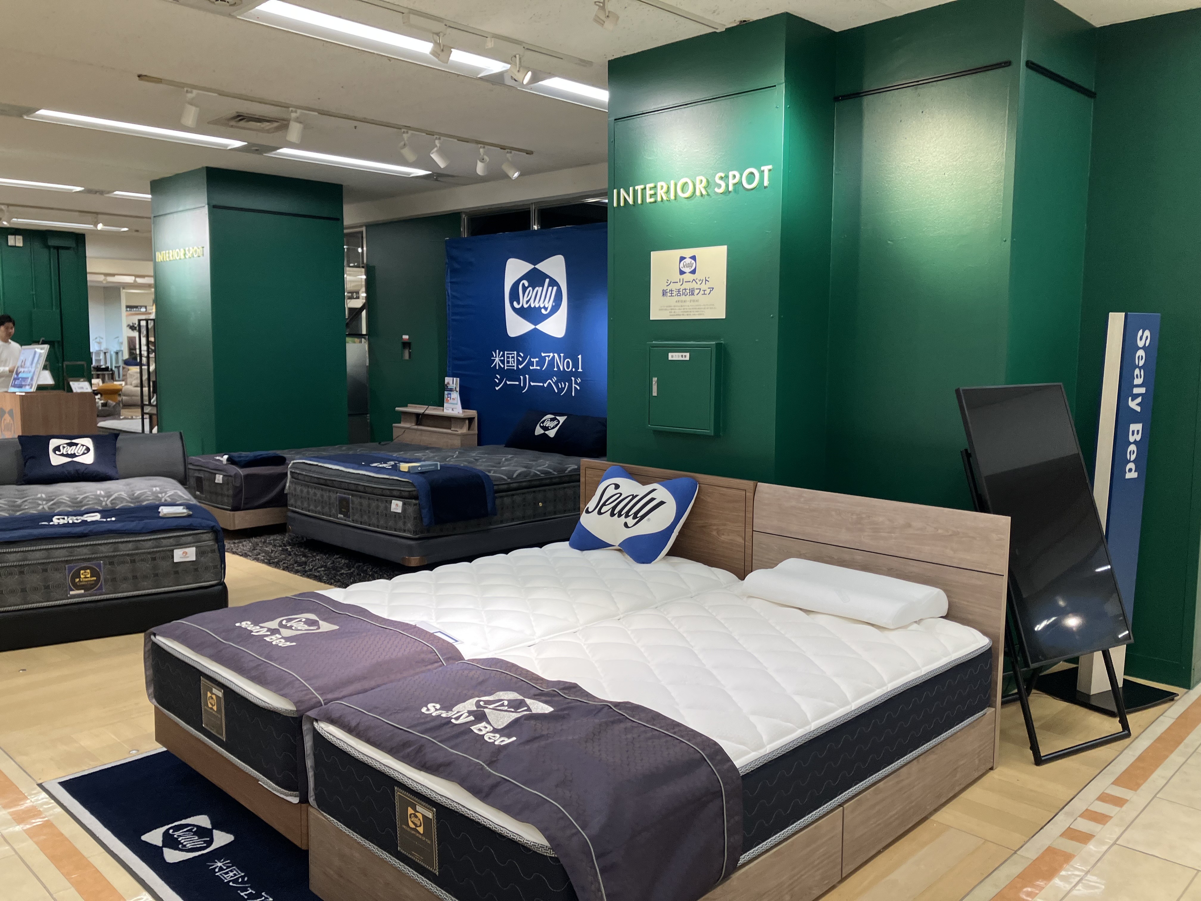 大丸京都店シーリーベッド新生活応援フェア